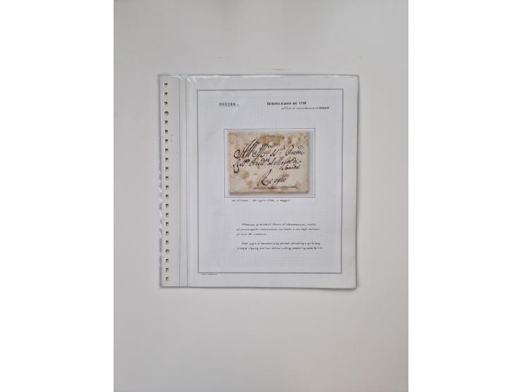 ALLE WELT: 1630/17, Ausstellungssammlung "Desinfizierte Post während der Pest-, Gelbfieber- und Choleraepidemien" mit 81 Brie