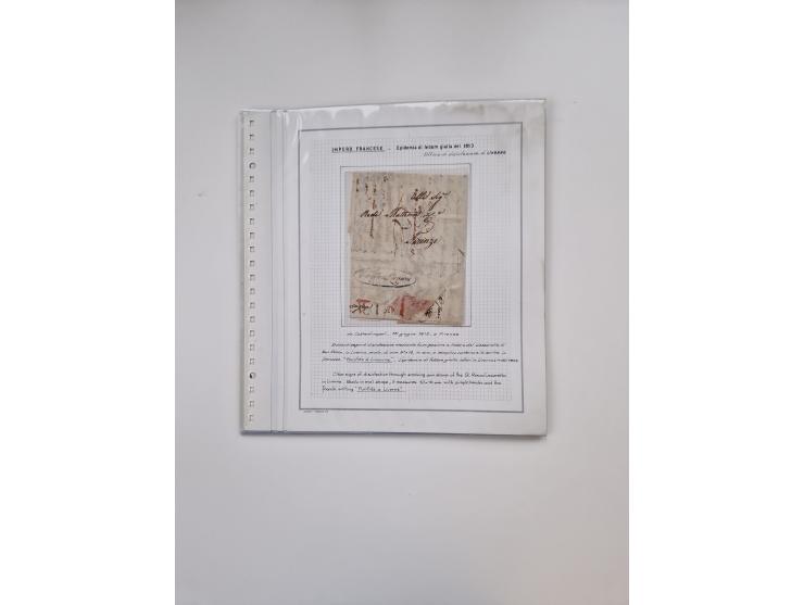 ALLE WELT: 1630/17, Ausstellungssammlung "Desinfizierte Post während der Pest-, Gelbfieber- und Choleraepidemien" mit 81 Brie