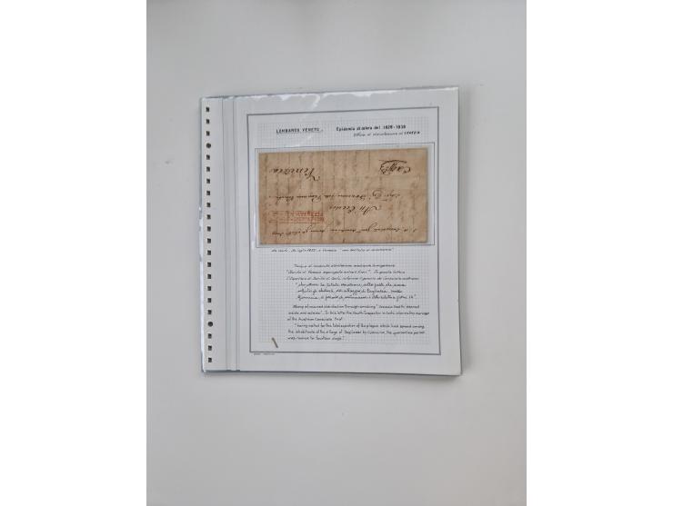 ALLE WELT: 1630/17, Ausstellungssammlung "Desinfizierte Post während der Pest-, Gelbfieber- und Choleraepidemien" mit 81 Brie