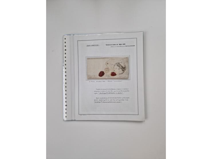 ALLE WELT: 1630/17, Ausstellungssammlung "Desinfizierte Post während der Pest-, Gelbfieber- und Choleraepidemien" mit 81 Brie