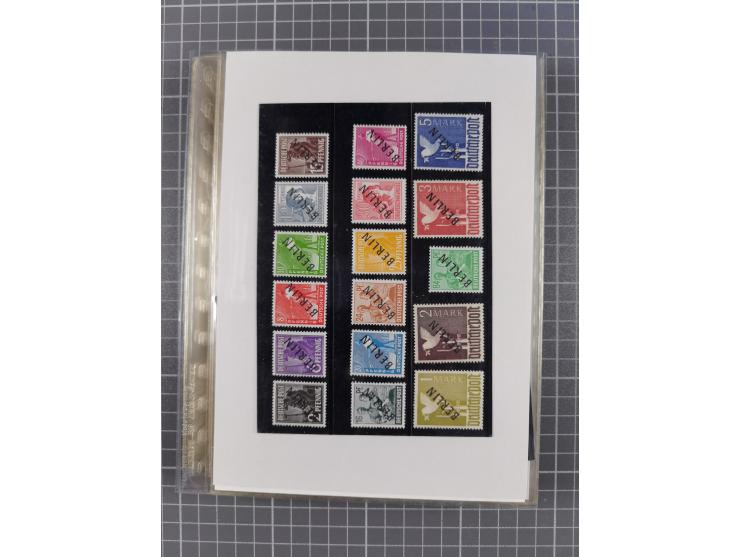 1945/50, interessanter Bestand mit fast nur besseren Sätzen, Block-Ausgaben und Briefen. Dabei u.a. SBZ Bl.1xa postfrisch (FA