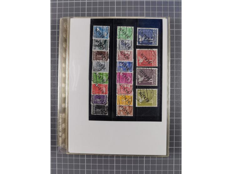 1945/50, interessanter Bestand mit fast nur besseren Sätzen, Block-Ausgaben und Briefen. Dabei u.a. SBZ Bl.1xa postfrisch (FA