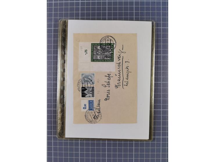 1945/50, interessanter Bestand mit fast nur besseren Sätzen, Block-Ausgaben und Briefen. Dabei u.a. SBZ Bl.1xa postfrisch (FA
