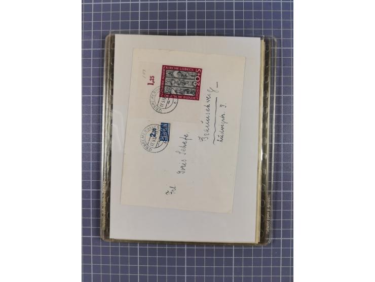 1945/50, interessanter Bestand mit fast nur besseren Sätzen, Block-Ausgaben und Briefen. Dabei u.a. SBZ Bl.1xa postfrisch (FA
