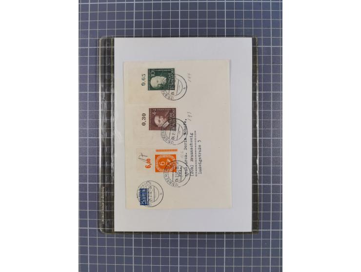 1945/50, interessanter Bestand mit fast nur besseren Sätzen, Block-Ausgaben und Briefen. Dabei u.a. SBZ Bl.1xa postfrisch (FA