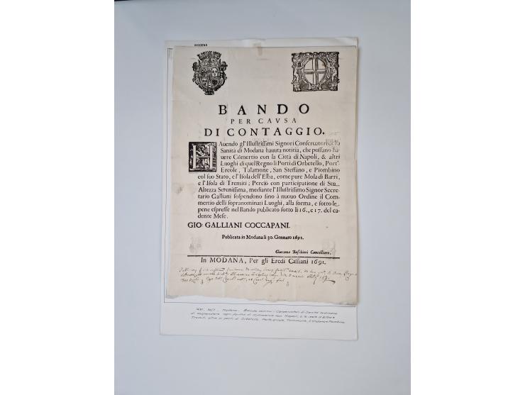 ALLE WELT: 1611/1900, reichhaltiger Sammlungsbestand mit ca. 400–500 Briefen und Dokumenten zum Thema Gesundheit aus dem 16. 