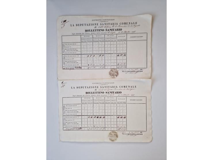 ALLE WELT: 1611/1900, reichhaltiger Sammlungsbestand mit ca. 400–500 Briefen und Dokumenten zum Thema Gesundheit aus dem 16. 