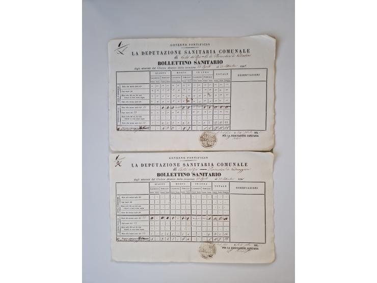 ALLE WELT: 1611/1900, reichhaltiger Sammlungsbestand mit ca. 400–500 Briefen und Dokumenten zum Thema Gesundheit aus dem 16. 