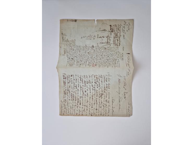 ALLE WELT: 1611/1900, reichhaltiger Sammlungsbestand mit ca. 400–500 Briefen und Dokumenten zum Thema Gesundheit aus dem 16. 