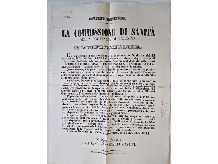 ALLE WELT: 1611/1900, reichhaltiger Sammlungsbestand mit ca. 400–500 Briefen und Dokumenten zum Thema Gesundheit aus dem 16. 