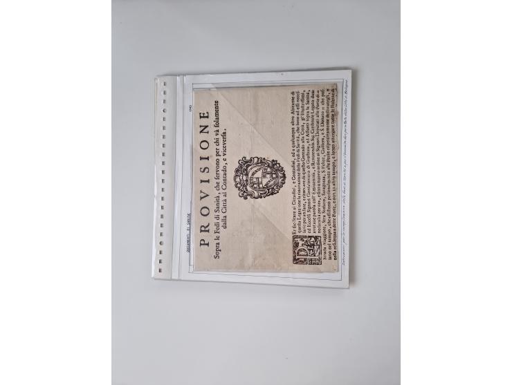 ALLE WELT: 1611/1900, reichhaltiger Sammlungsbestand mit ca. 400–500 Briefen und Dokumenten zum Thema Gesundheit aus dem 16. 