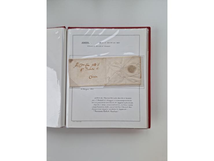 VENETIEN: 1549/1849, 40 Briefe und Dokumente, angefangen mit 4 frühen Briefen aus 1549 bis 1606, dabei u.a. ein Brief aus 154