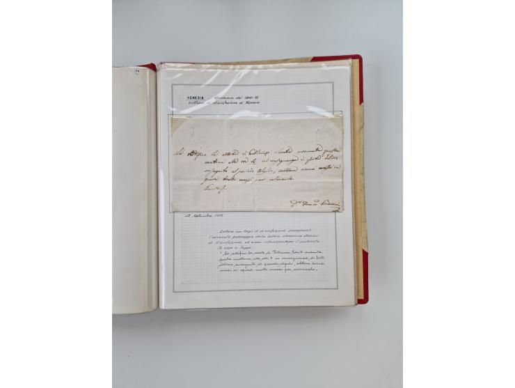 VENETIEN: 1549/1849, 40 Briefe und Dokumente, angefangen mit 4 frühen Briefen aus 1549 bis 1606, dabei u.a. ein Brief aus 154