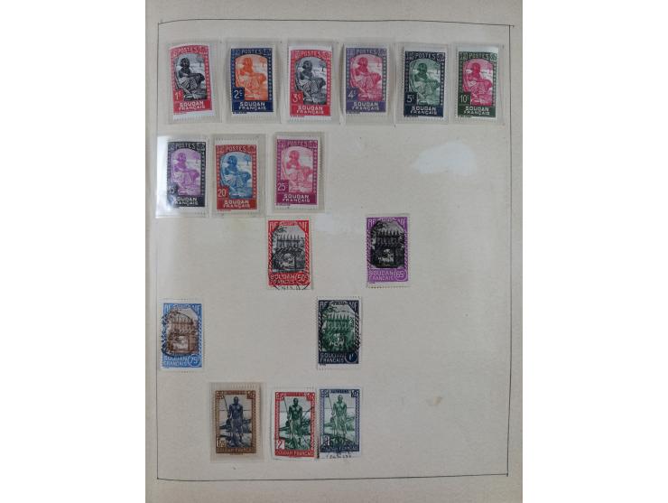 1895/1975 (ca) &nbsp;unsued and used collection French Colonies and successor states, with stamps from a.o. Algeria, Dahomey,