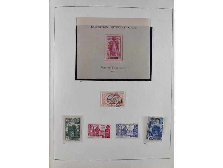 1895/1975 (ca) &nbsp;unsued and used collection French Colonies and successor states, with stamps from a.o. Algeria, Dahomey,