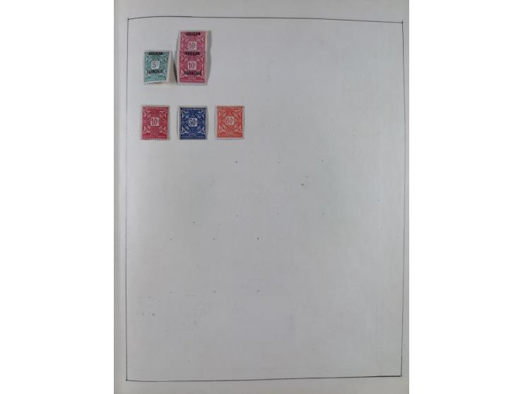 1895/1975 (ca) &nbsp;unsued and used collection French Colonies and successor states, with stamps from a.o. Algeria, Dahomey,