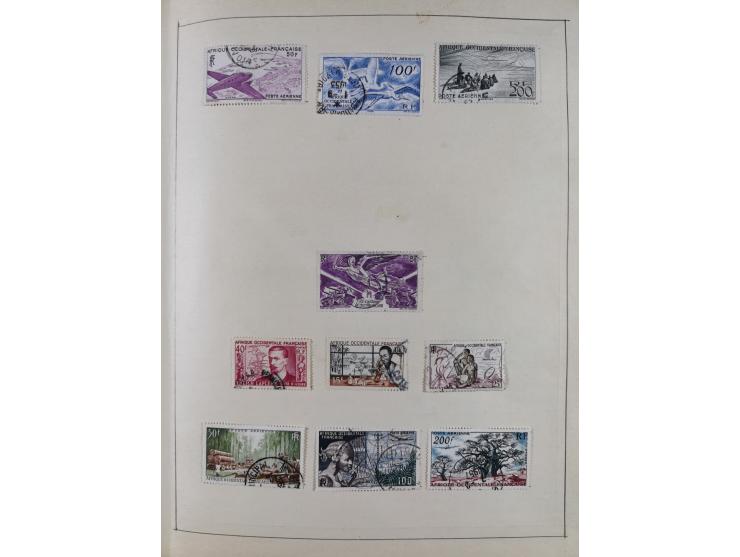 1895/1975 (ca) &nbsp;unsued and used collection French Colonies and successor states, with stamps from a.o. Algeria, Dahomey,