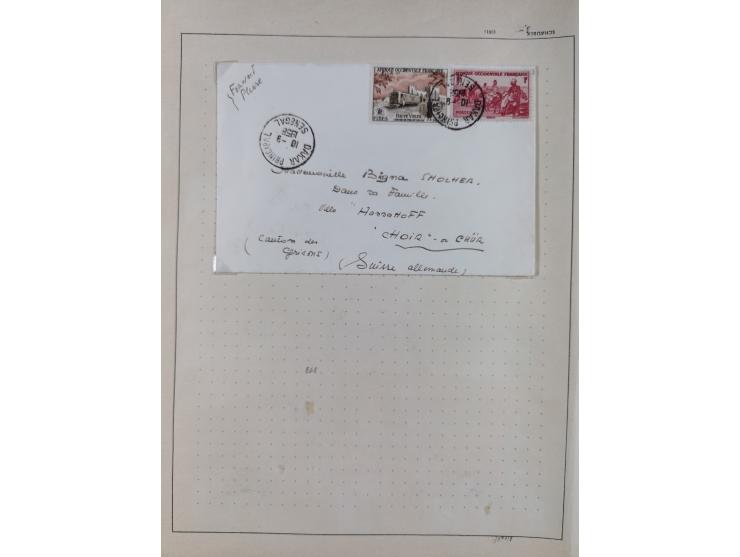 1895/1975 (ca) &nbsp;unsued and used collection French Colonies and successor states, with stamps from a.o. Algeria, Dahomey,