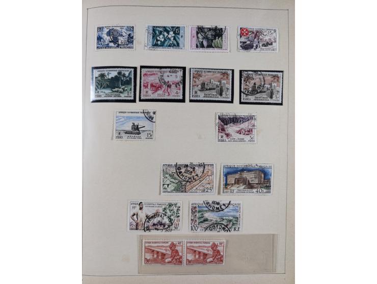 1895/1975 (ca) &nbsp;unsued and used collection French Colonies and successor states, with stamps from a.o. Algeria, Dahomey,