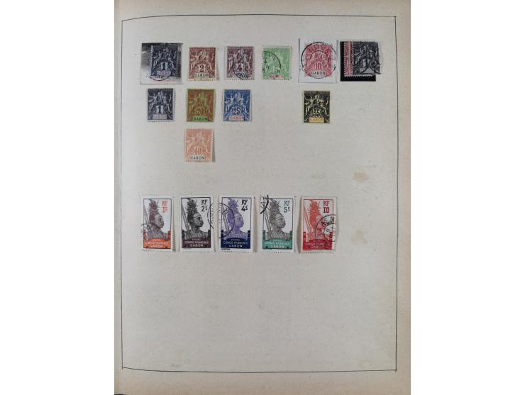 1895/1975 (ca) &nbsp;unsued and used collection French Colonies and successor states, with stamps from a.o. Algeria, Dahomey,
