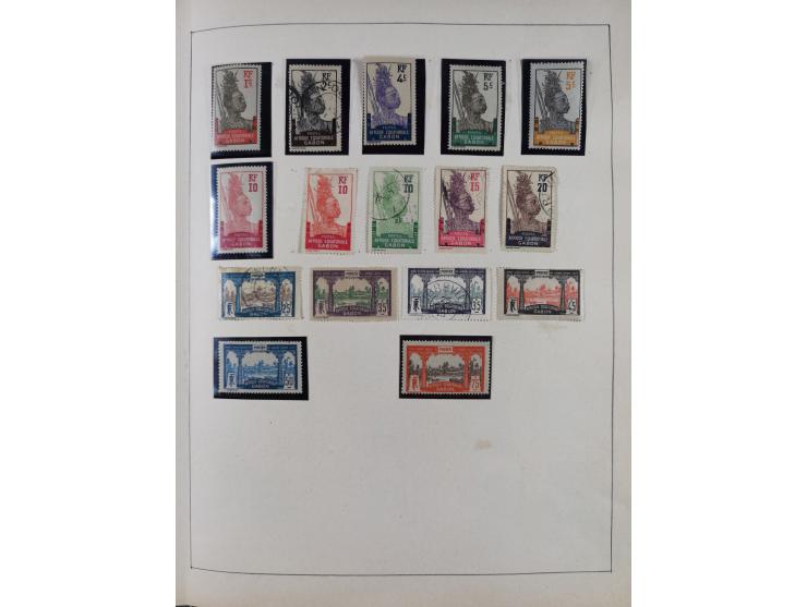 1895/1975 (ca) &nbsp;unsued and used collection French Colonies and successor states, with stamps from a.o. Algeria, Dahomey,
