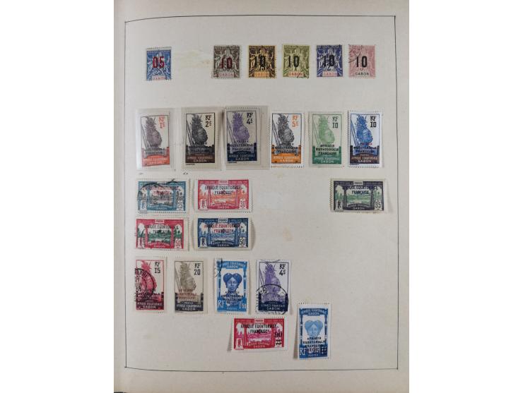 1895/1975 (ca) &nbsp;unsued and used collection French Colonies and successor states, with stamps from a.o. Algeria, Dahomey,