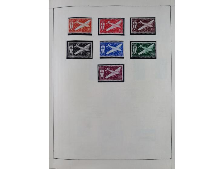 1895/1975 (ca) &nbsp;unsued and used collection French Colonies and successor states, with stamps from a.o. Algeria, Dahomey,