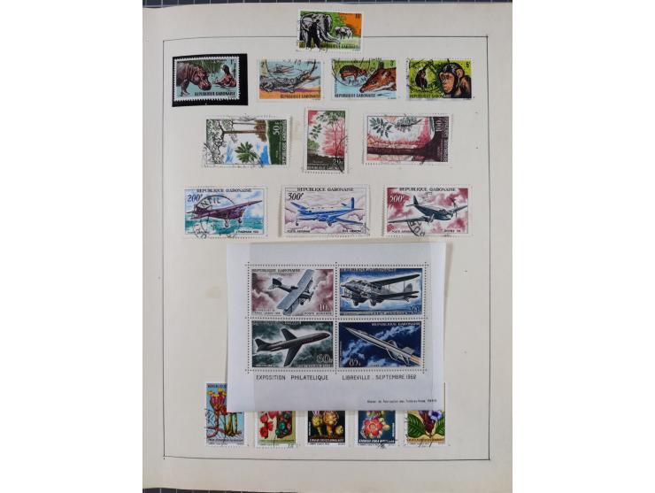 1895/1975 (ca) &nbsp;unsued and used collection French Colonies and successor states, with stamps from a.o. Algeria, Dahomey,