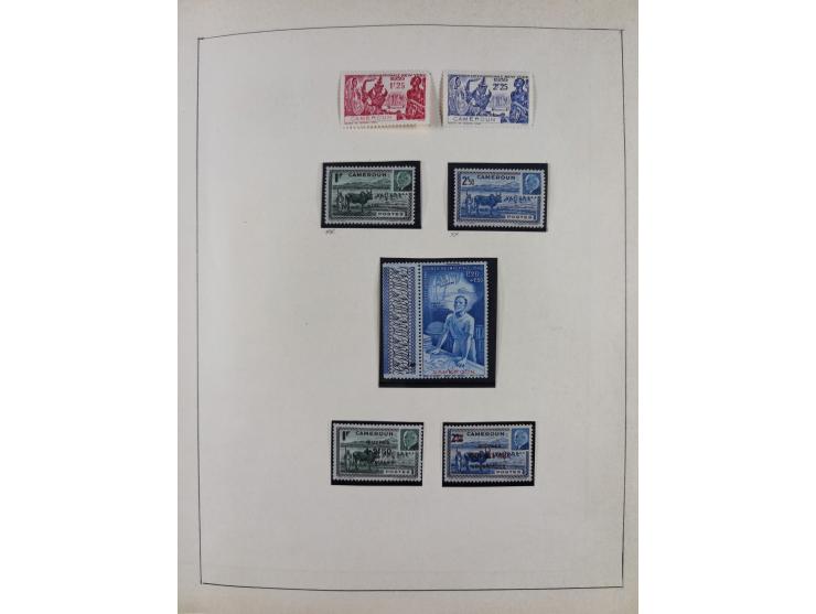 1895/1975 (ca) &nbsp;unsued and used collection French Colonies and successor states, with stamps from a.o. Algeria, Dahomey,