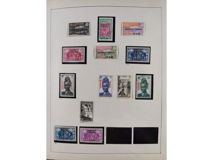 1895/1975 (ca) &nbsp;unsued and used collection French Colonies and successor states, with stamps from a.o. Algeria, Dahomey,