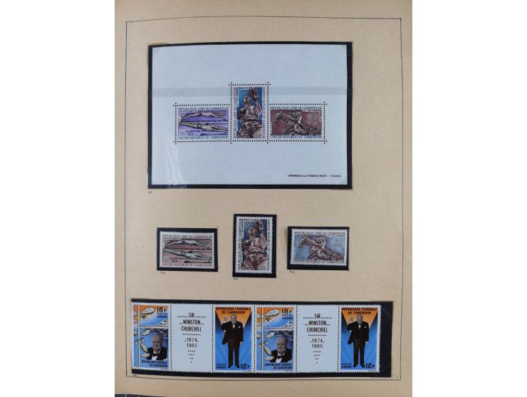 1895/1975 (ca) &nbsp;unsued and used collection French Colonies and successor states, with stamps from a.o. Algeria, Dahomey,