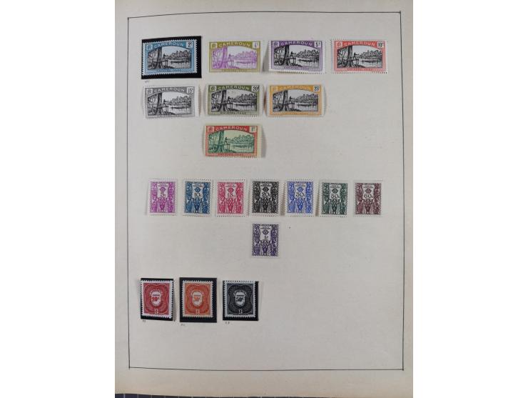 1895/1975 (ca) &nbsp;unsued and used collection French Colonies and successor states, with stamps from a.o. Algeria, Dahomey,