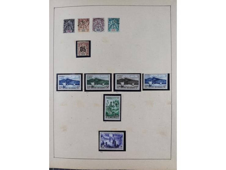 1895/1975 (ca) &nbsp;unsued and used collection French Colonies and successor states, with stamps from a.o. Algeria, Dahomey,
