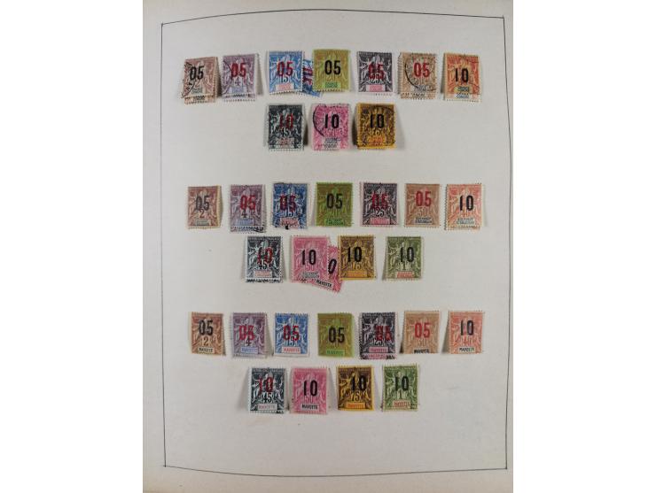 1895/1975 (ca) &nbsp;unsued and used collection French Colonies and successor states, with stamps from a.o. Algeria, Dahomey,