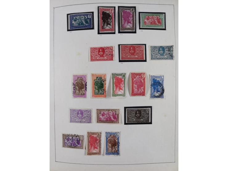 1895/1975 (ca) &nbsp;unsued and used collection French Colonies and successor states, with stamps from a.o. Algeria, Dahomey,