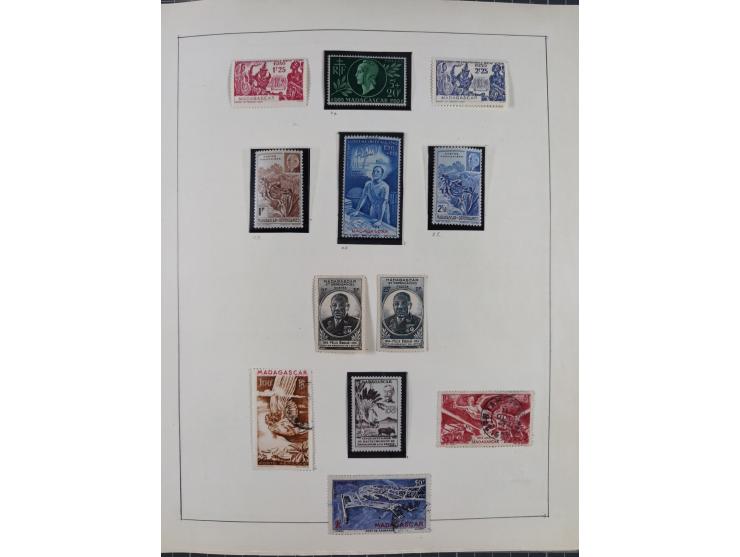1895/1975 (ca) &nbsp;unsued and used collection French Colonies and successor states, with stamps from a.o. Algeria, Dahomey,