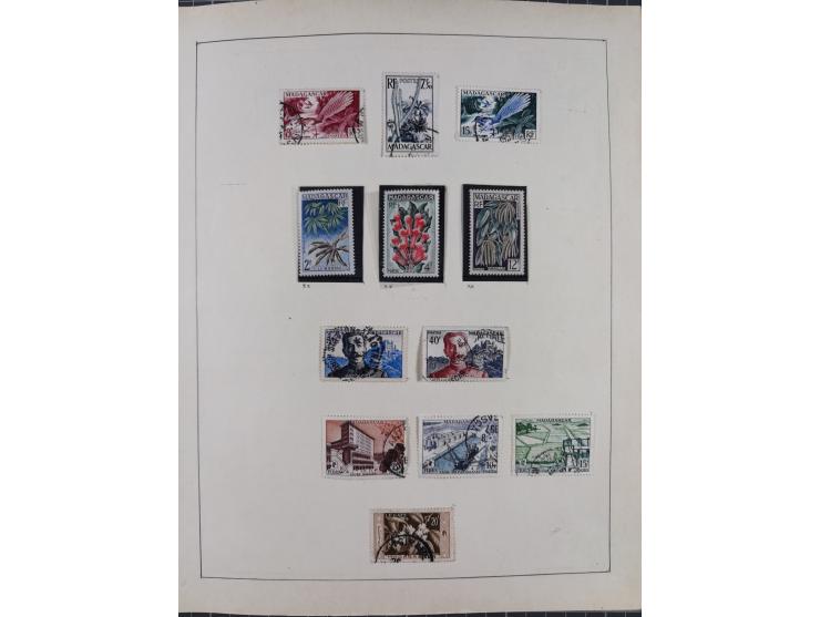 1895/1975 (ca) &nbsp;unsued and used collection French Colonies and successor states, with stamps from a.o. Algeria, Dahomey,