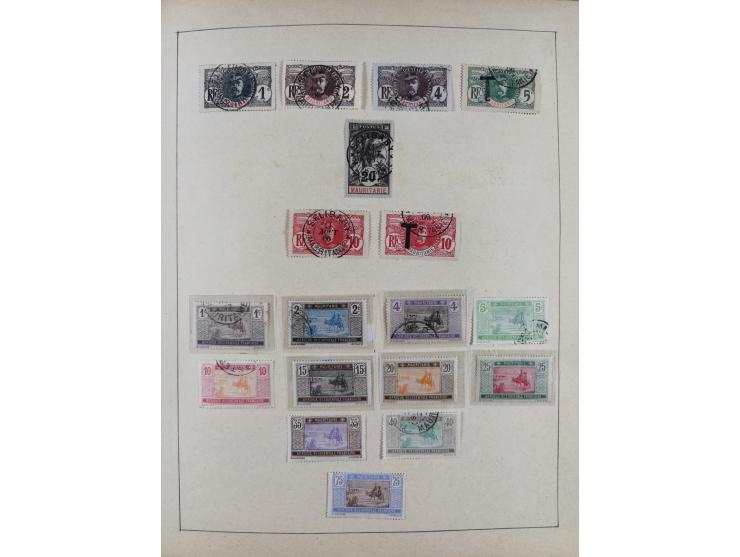 1895/1975 (ca) &nbsp;unsued and used collection French Colonies and successor states, with stamps from a.o. Algeria, Dahomey,
