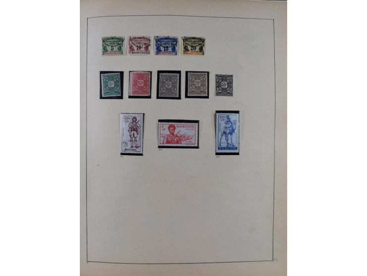 1895/1975 (ca) &nbsp;unsued and used collection French Colonies and successor states, with stamps from a.o. Algeria, Dahomey,