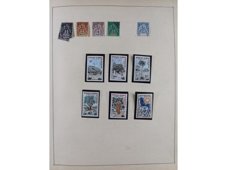 1895/1975 (ca) &nbsp;unsued and used collection French Colonies and successor states, with stamps from a.o. Algeria, Dahomey,