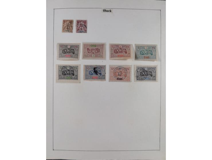 1895/1975 (ca) &nbsp;unsued and used collection French Colonies and successor states, with stamps from a.o. Algeria, Dahomey,
