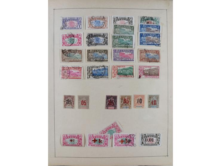 1895/1975 (ca) &nbsp;unsued and used collection French Colonies and successor states, with stamps from a.o. Algeria, Dahomey,
