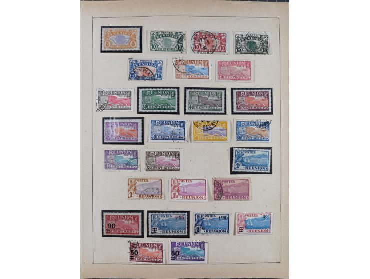 1895/1975 (ca) &nbsp;unsued and used collection French Colonies and successor states, with stamps from a.o. Algeria, Dahomey,