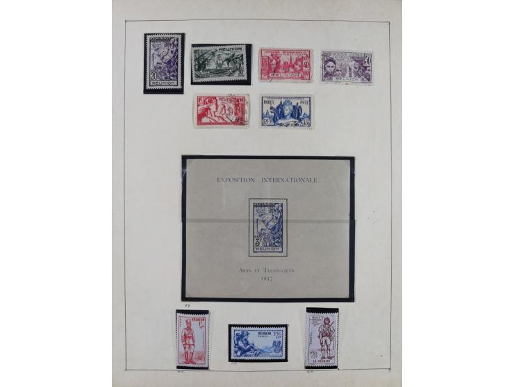 1895/1975 (ca) &nbsp;unsued and used collection French Colonies and successor states, with stamps from a.o. Algeria, Dahomey,