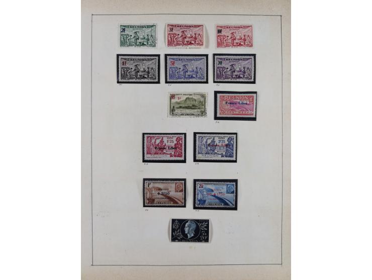 1895/1975 (ca) &nbsp;unsued and used collection French Colonies and successor states, with stamps from a.o. Algeria, Dahomey,