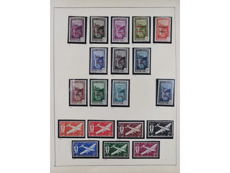 1895/1975 (ca) &nbsp;unsued and used collection French Colonies and successor states, with stamps from a.o. Algeria, Dahomey,