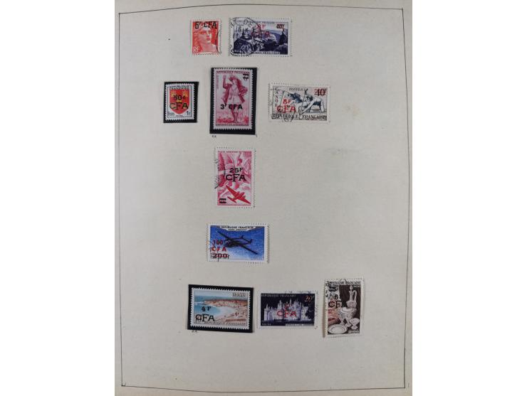 1895/1975 (ca) &nbsp;unsued and used collection French Colonies and successor states, with stamps from a.o. Algeria, Dahomey,