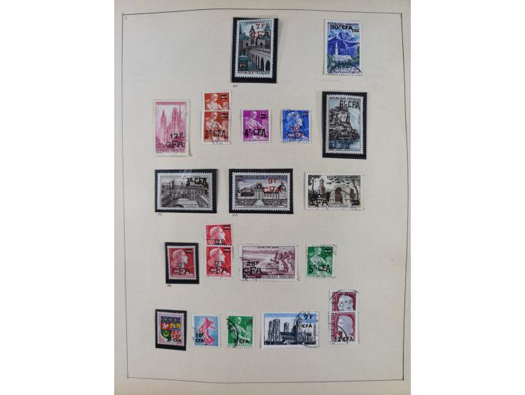 1895/1975 (ca) &nbsp;unsued and used collection French Colonies and successor states, with stamps from a.o. Algeria, Dahomey,