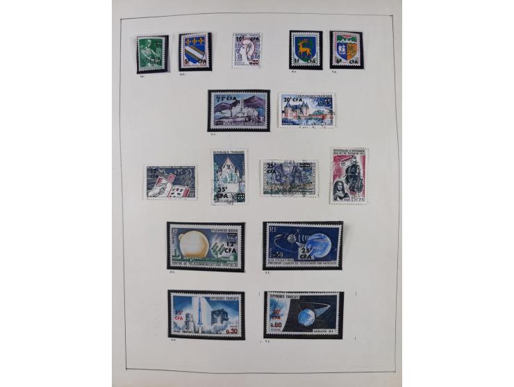 1895/1975 (ca) &nbsp;unsued and used collection French Colonies and successor states, with stamps from a.o. Algeria, Dahomey,