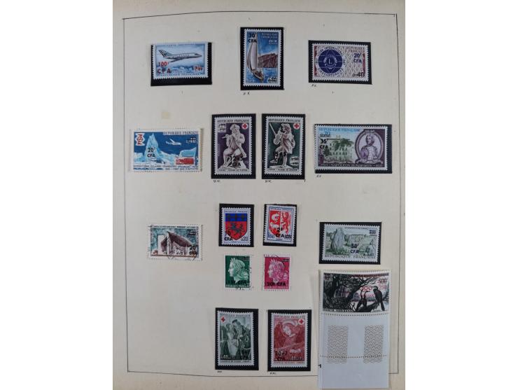 1895/1975 (ca) &nbsp;unsued and used collection French Colonies and successor states, with stamps from a.o. Algeria, Dahomey,